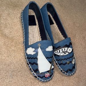 Tory Burch Denim Espadrille Shoes